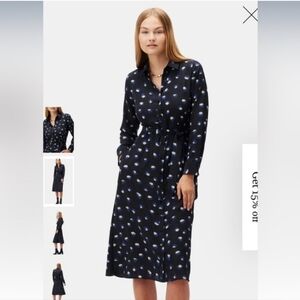 Amour Vert Joyce Washable Silk Dress - Pavo